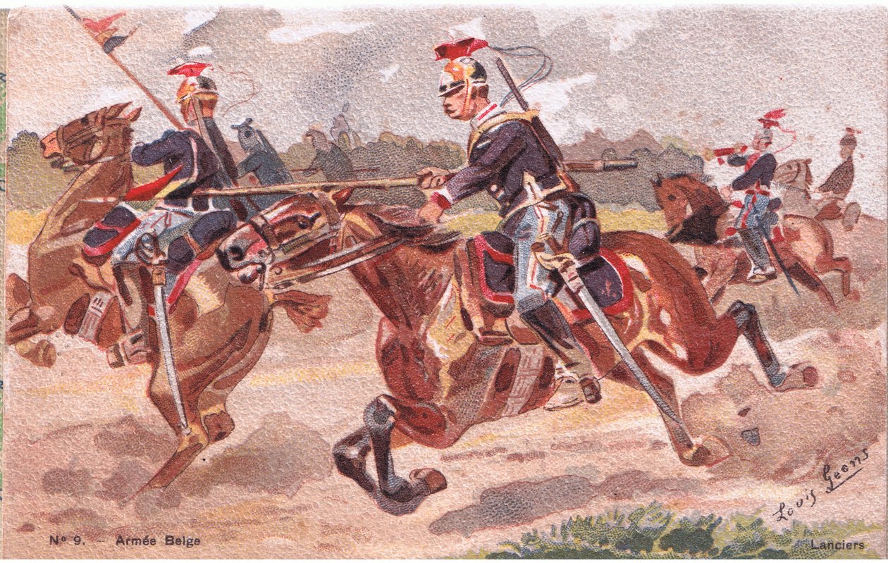 Lanciers, Kartpostal, 1920