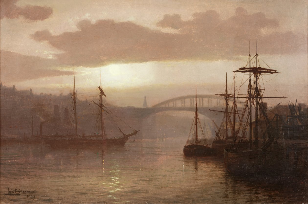 Sunderland Limanı, 1899 by Louis Grimshaw