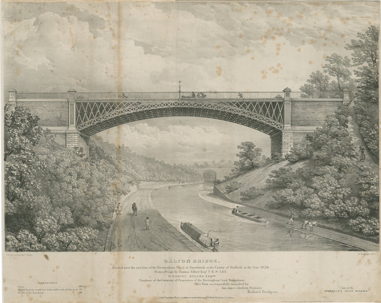 Calton Köprüsü: çinko litografi, nd [1826] by Louis Haghe
