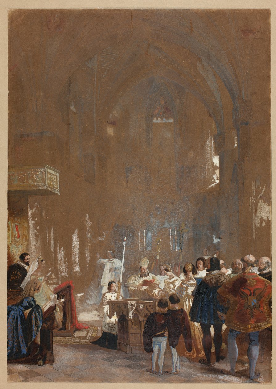 Katedralde Tören by Louis Haghe
