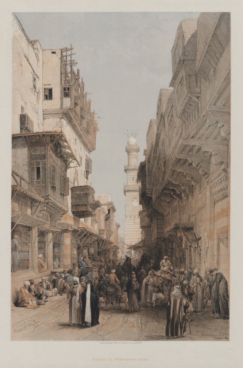 Mısır ve Nubia, Cilt III: Mosque el Mooristan, Kahire by Louis Haghe