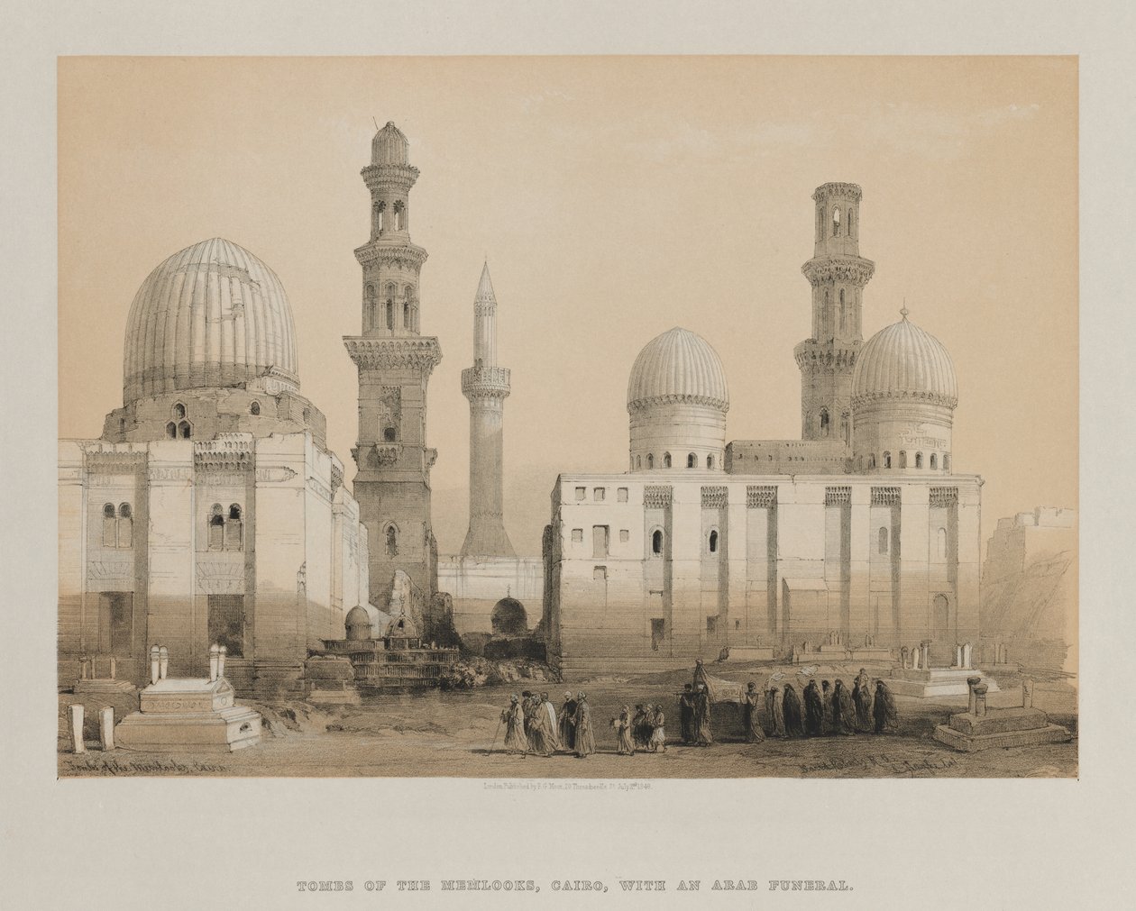 Mısır ve Nubia, Cilt III: Memlooks Mezarı, Kahire by Louis Haghe