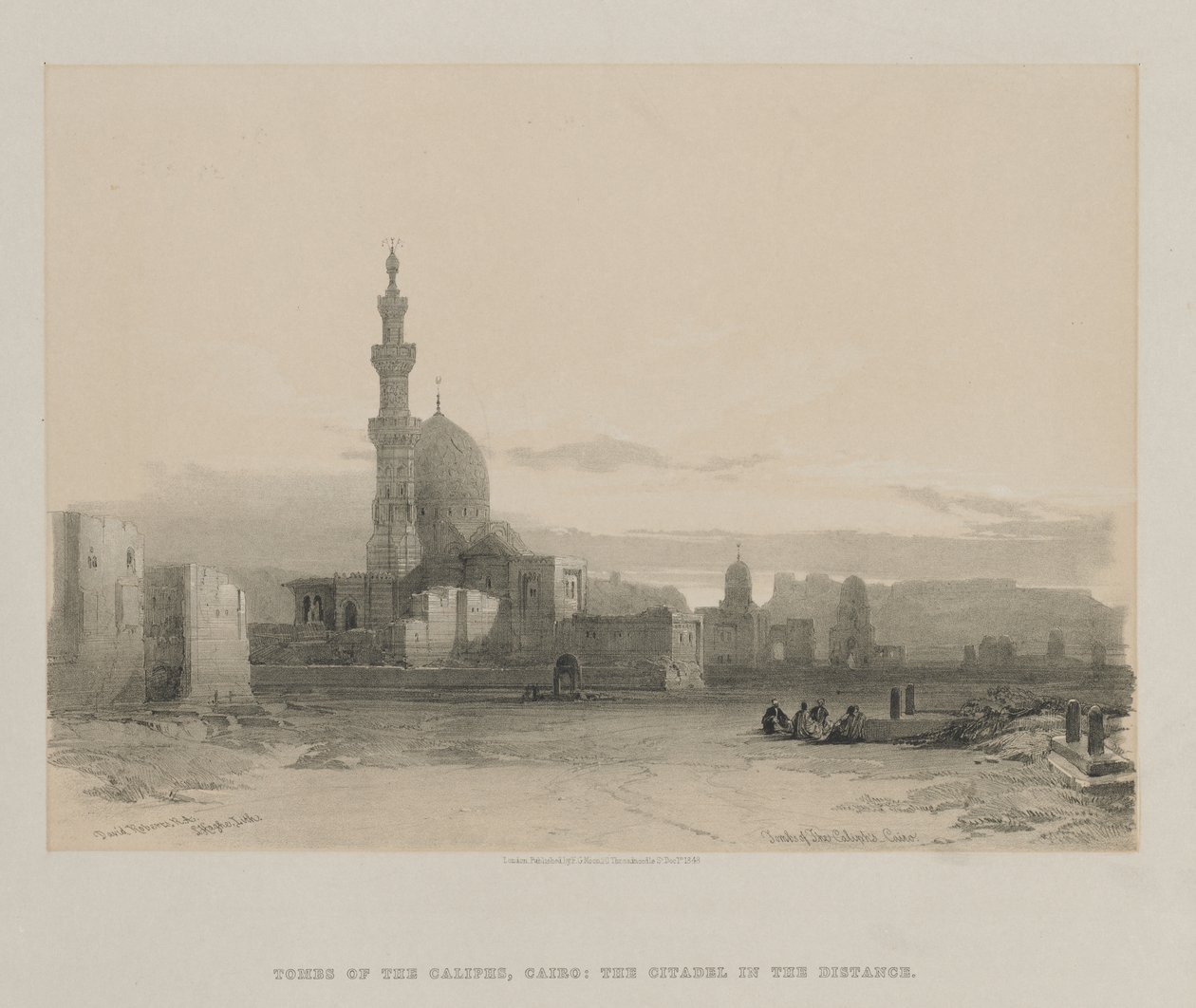 Mısır ve Nubia, Cilt III: Halife Mezarları, Kahire by Louis Haghe
