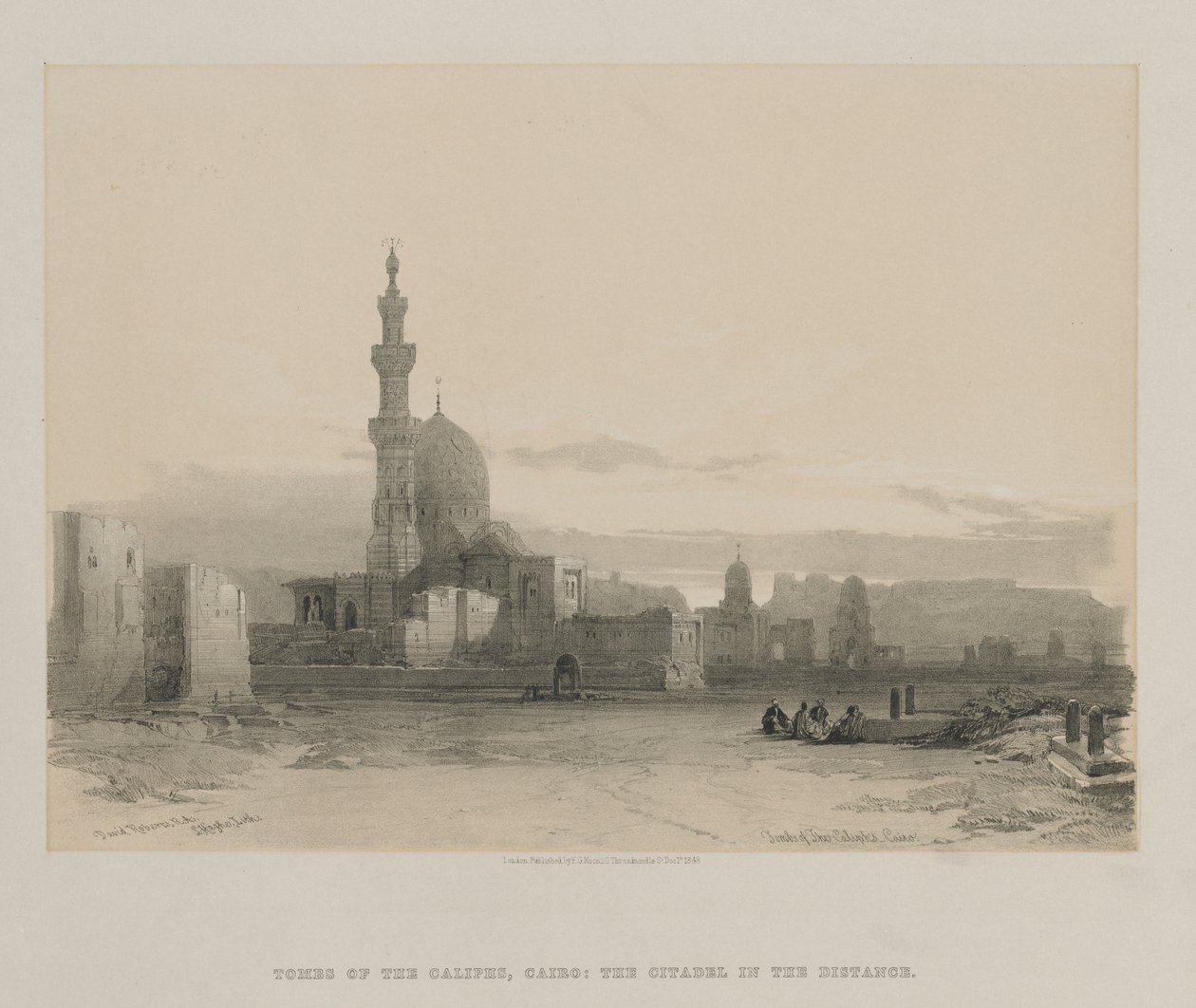 Mısır ve Nubia, Cilt III: Halife Mezarları, Kahire, 1848. by Louis Haghe