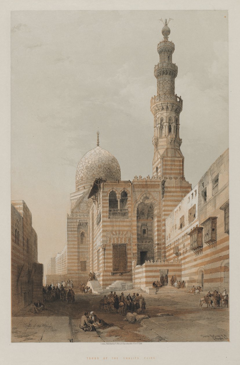 Mısır ve Nubia, Cilt III: Halife Mezarları, Kahire by Louis Haghe