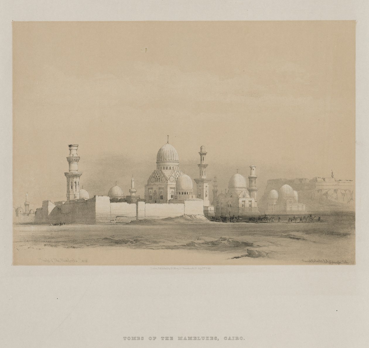 Mısır ve Nubia, Cilt III: Memlooks Mezarları, Kahire, 1849. by Louis Haghe