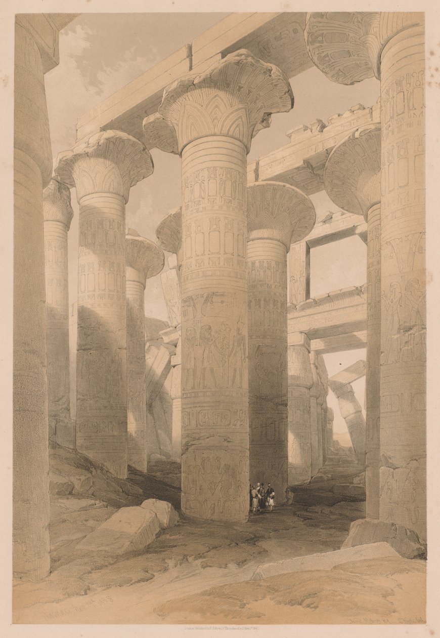 Mısır ve Nubia: Cilt II - No. 14, Karnak by Louis Haghe