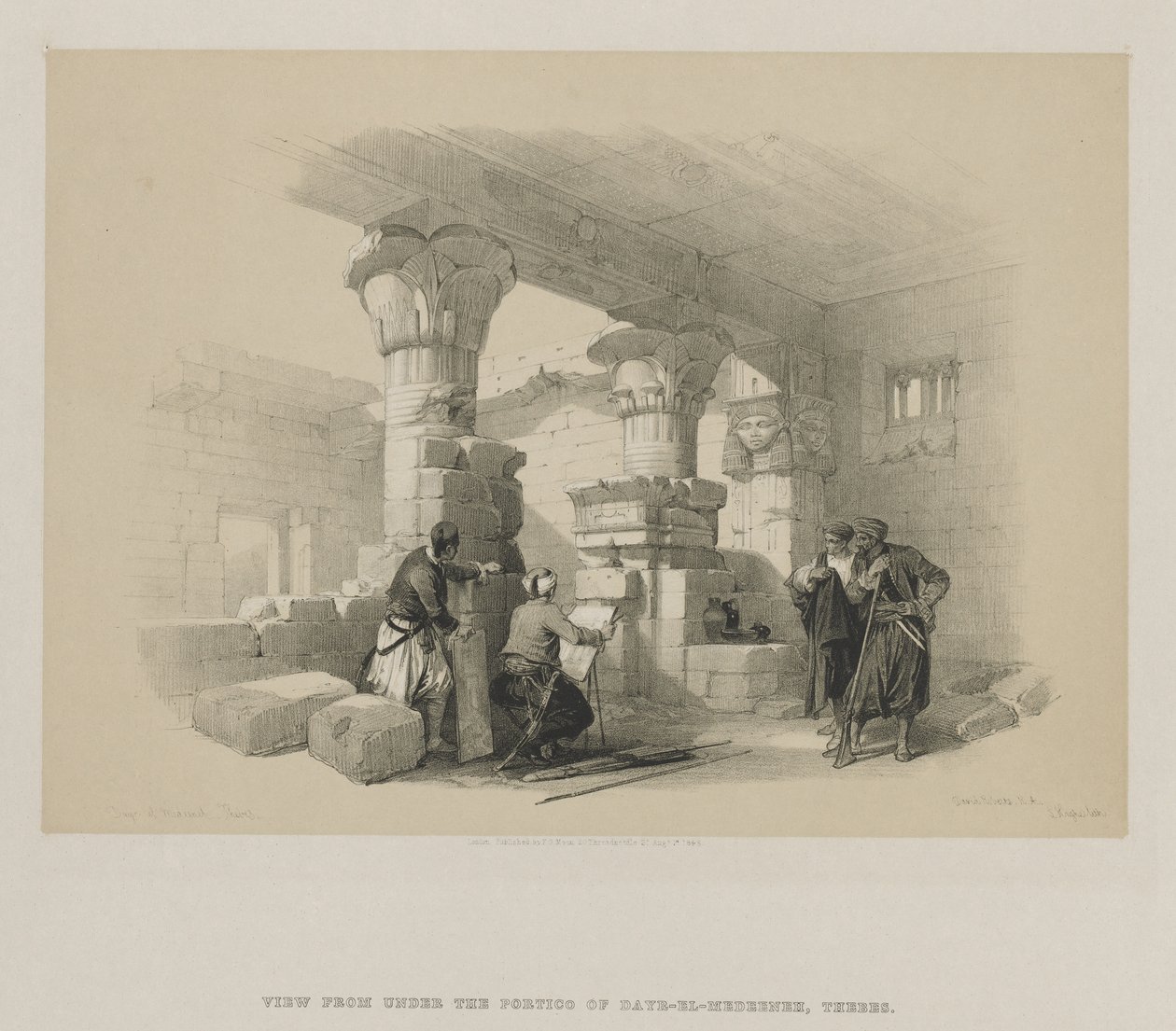 Mısır ve Nubia, Cilt II: Dayr-El-Medeeneh, Thebes, 1848. by Louis Haghe