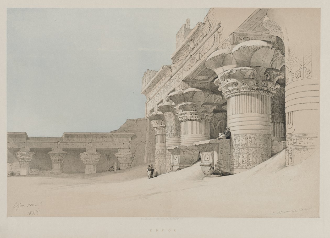 Mısır ve Nubia, Cilt II: Edfou, 1846. by Louis Haghe