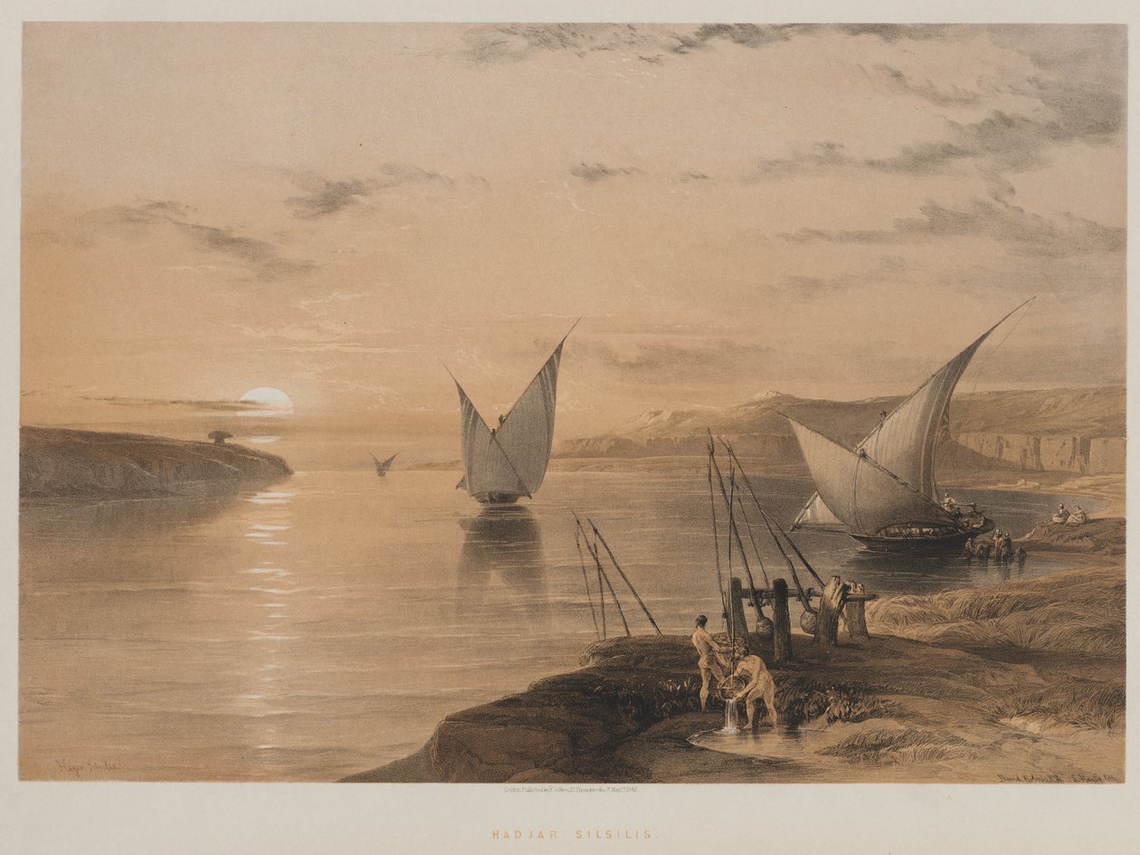Mısır ve Nubia, Cilt II: Hacer Setsilis, 1847. by Louis Haghe