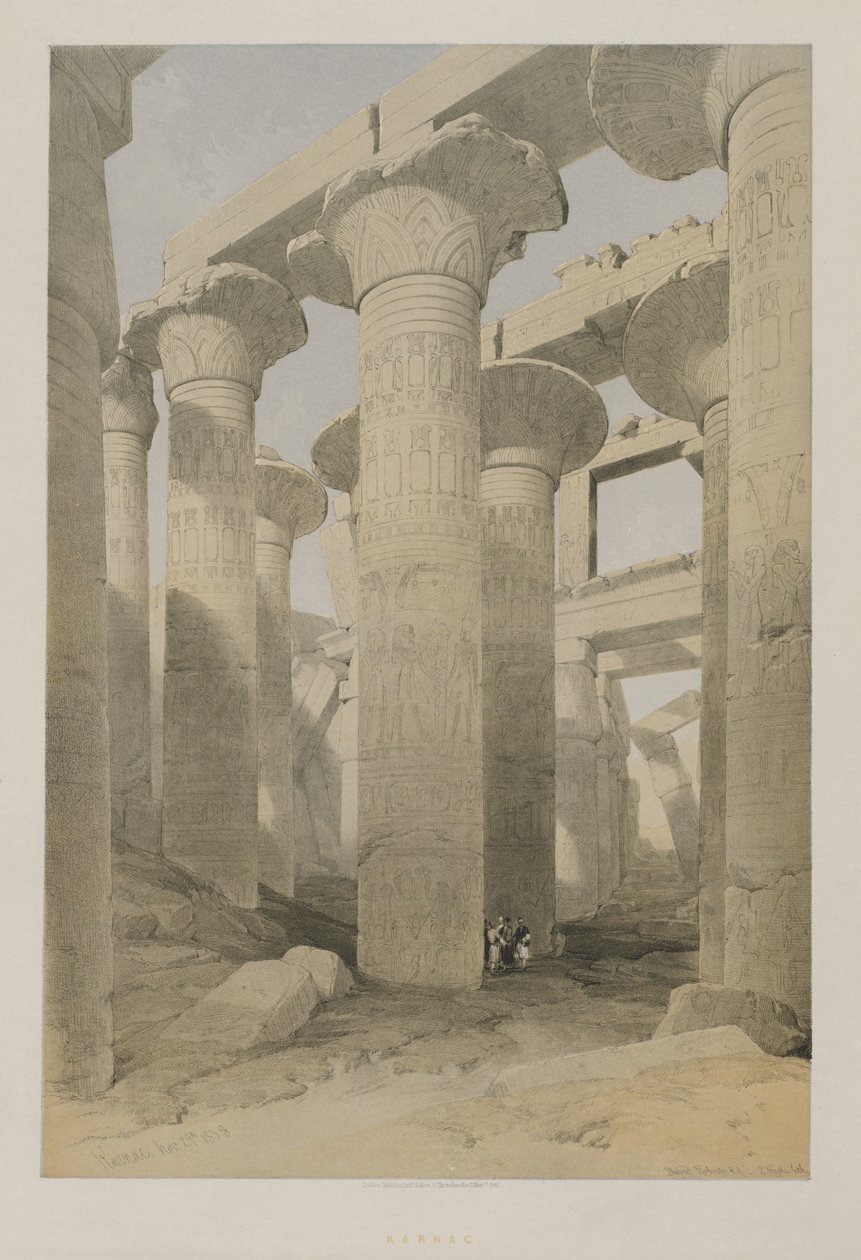 Mısır ve Nubia, Cilt II: Karnac, 1847. by Louis Haghe