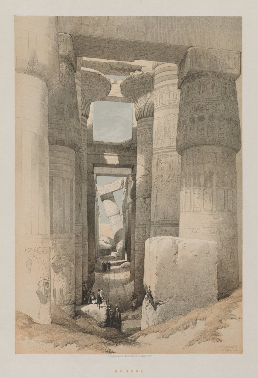 Mısır ve Nubia, Cilt II: Karnak by Louis Haghe