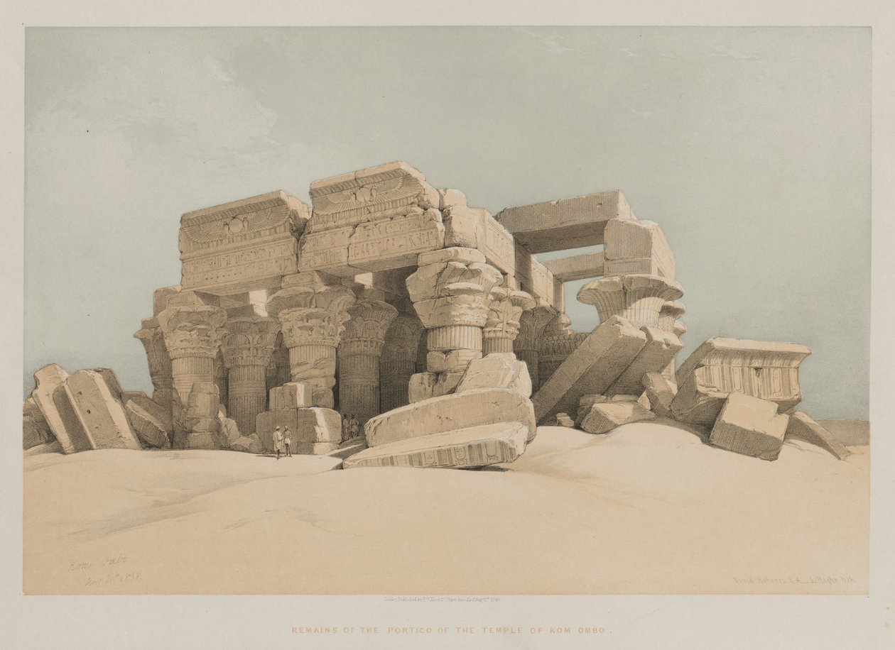 Mısır ve Nubia, Cilt II: Kom-Ombo by Louis Haghe