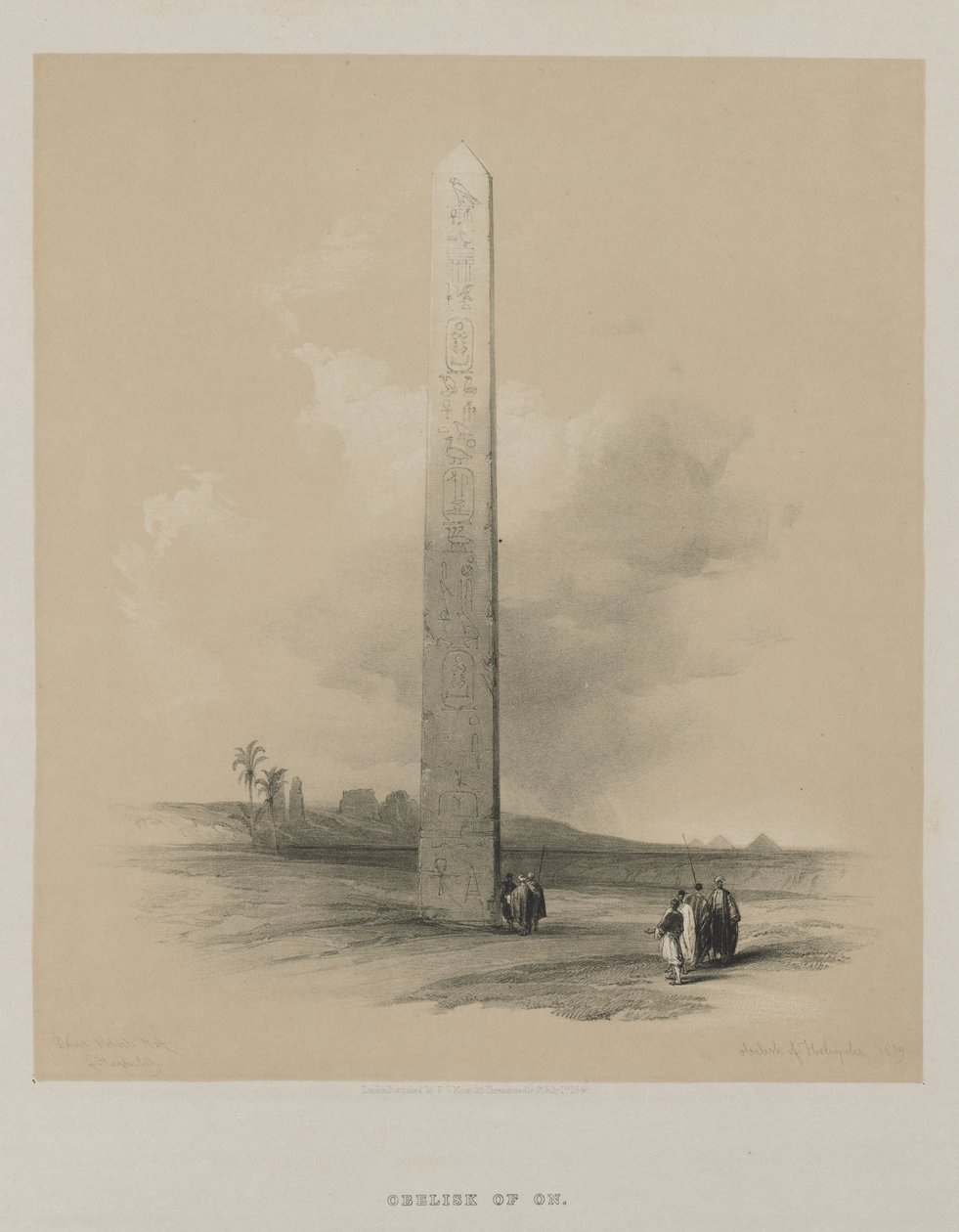 Mısır ve Nubia, Cilt II: Heliopolis Dikilitaşı by Louis Haghe