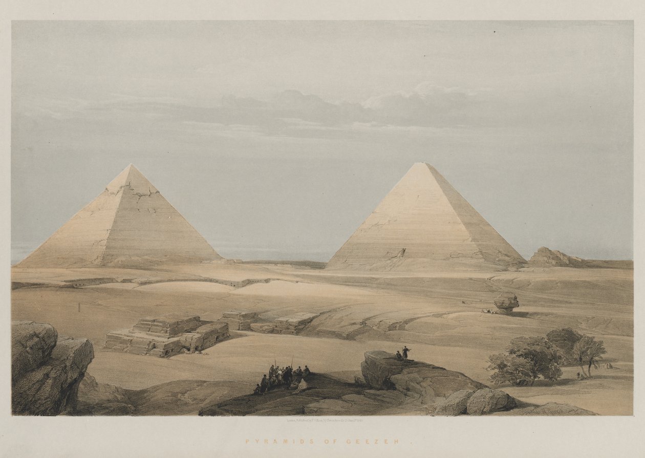 Mısır ve Nubia, Cilt II: Geezeh Piramitleri by Louis Haghe