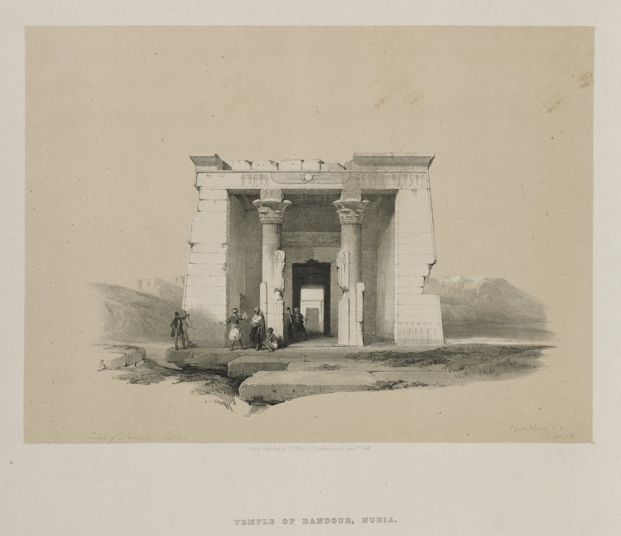 Mısır ve Nubia, Cilt II: Dandur Tapınağı, Nubia by Louis Haghe