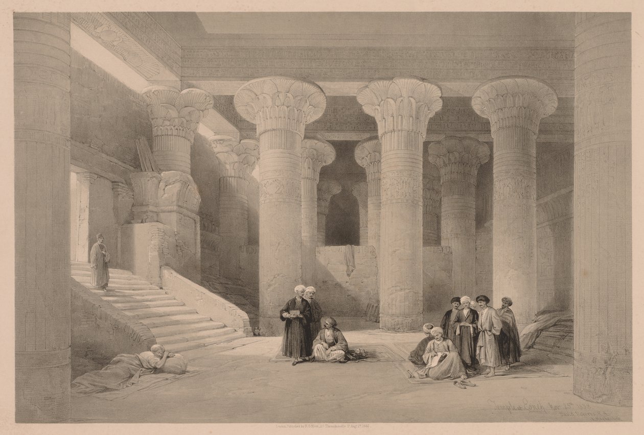 Mısır ve Nubia: Cilt I - No. 24, Esneh Tapınağı by Louis Haghe