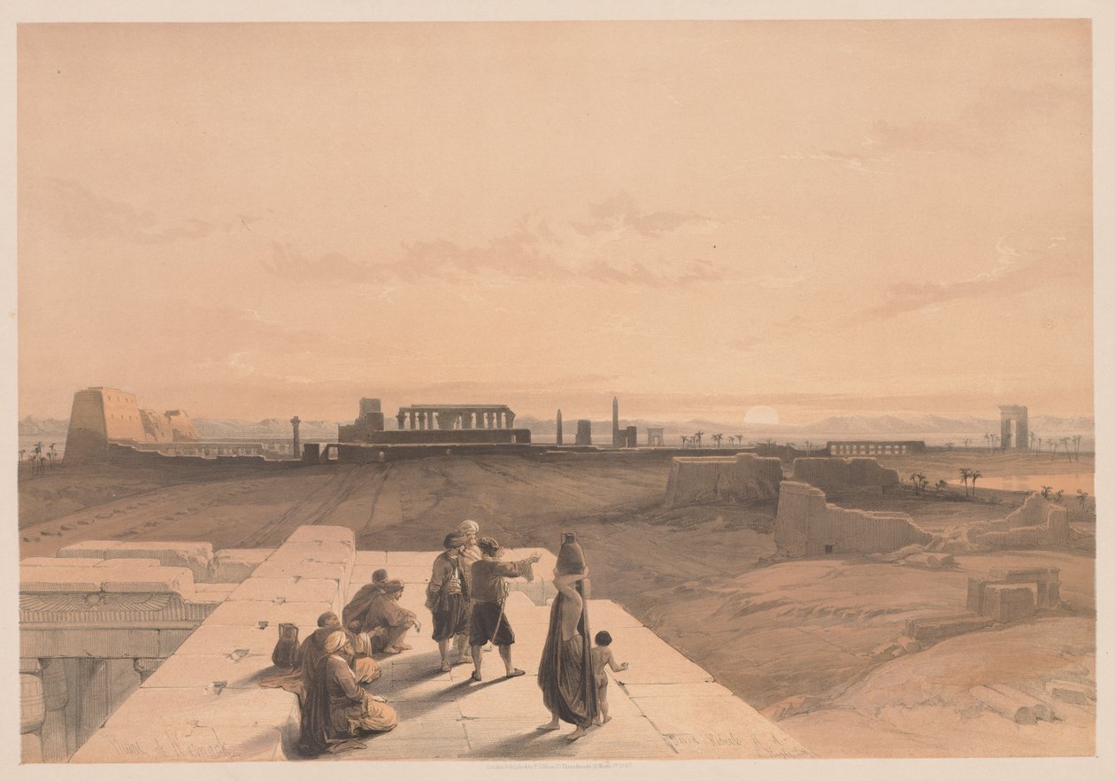 Mısır ve Nubia: Cilt I - No. 38, Karnak Harabeleri by Louis Haghe