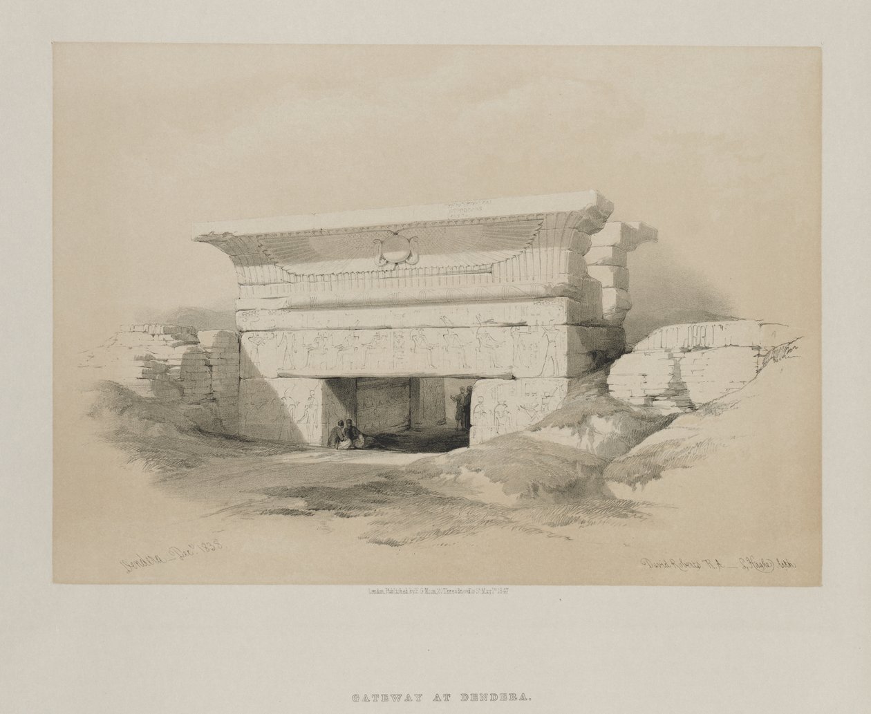 Mısır ve Nubia, Cilt I: Dendera by Louis Haghe