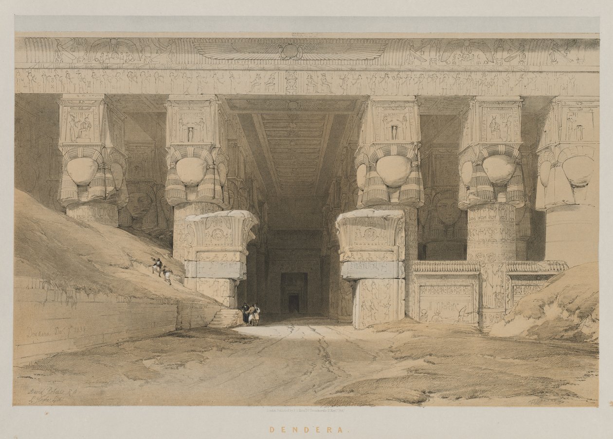 Mısır ve Nubia, Cilt I: Dendera, 1847. by Louis Haghe