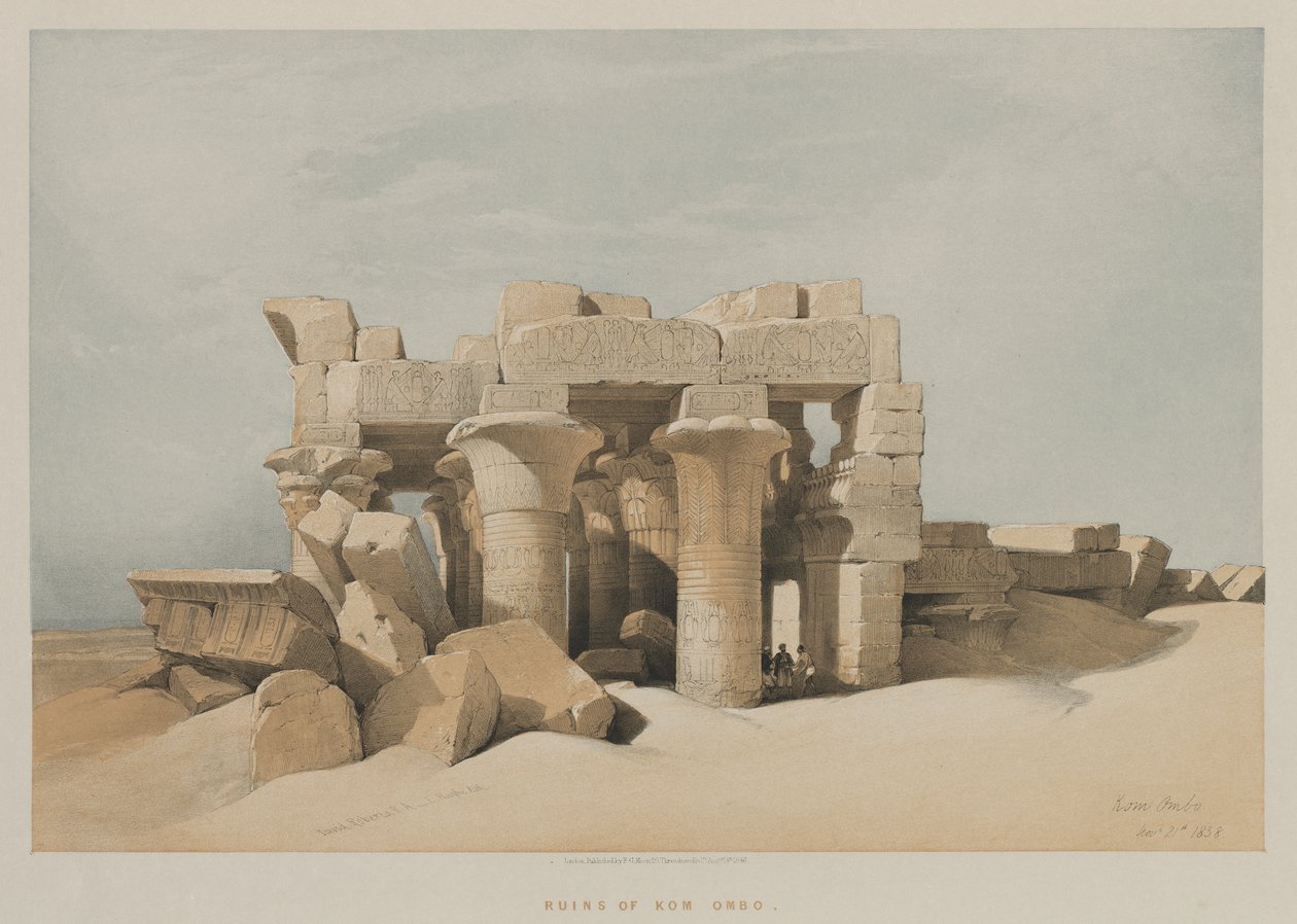 Mısır ve Nubia, Cilt I: Kom-Ombo by Louis Haghe