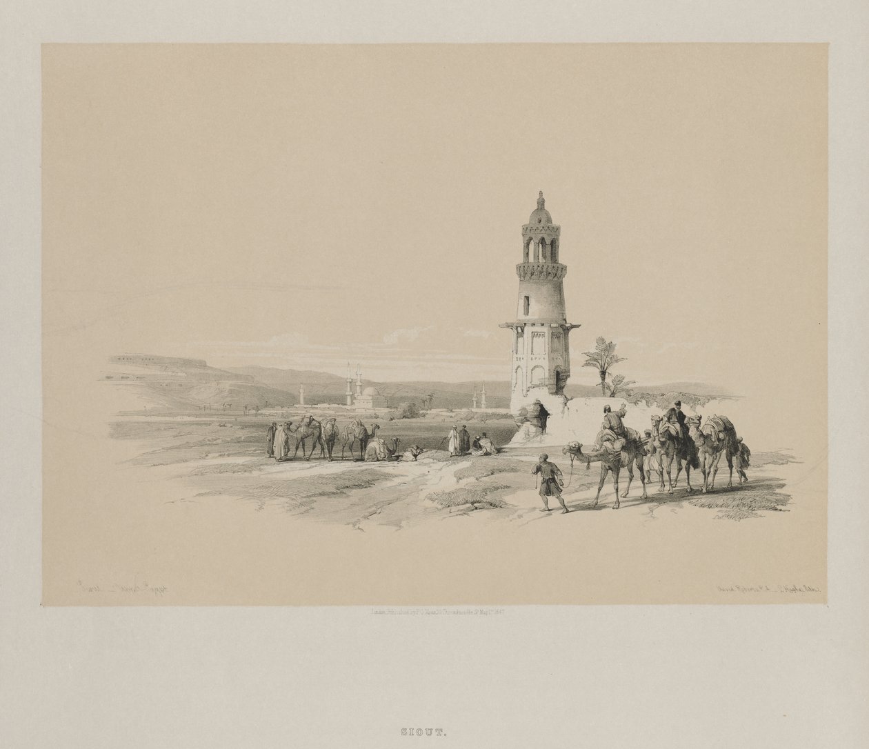 Mısır ve Nubia, Cilt I: Siout - Yukarı Mısır, 1847. by Louis Haghe