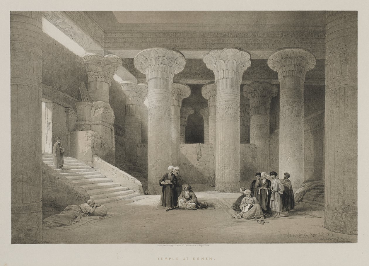 Mısır ve Nubia, Cilt I: Esneh Tapınağı, 1846. by Louis Haghe