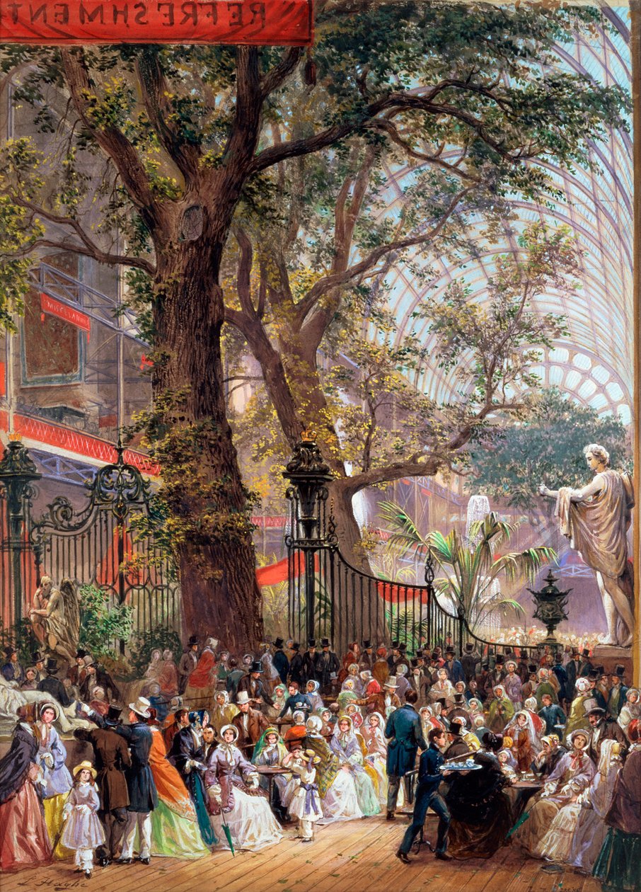 Büyük Sergi, 1851: iç mekan by Louis Haghe