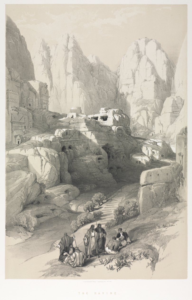 Kutsal Topraklar, Suriye, Idumea, Arabistan, Mısır ve Nubia: Petra by Louis Haghe