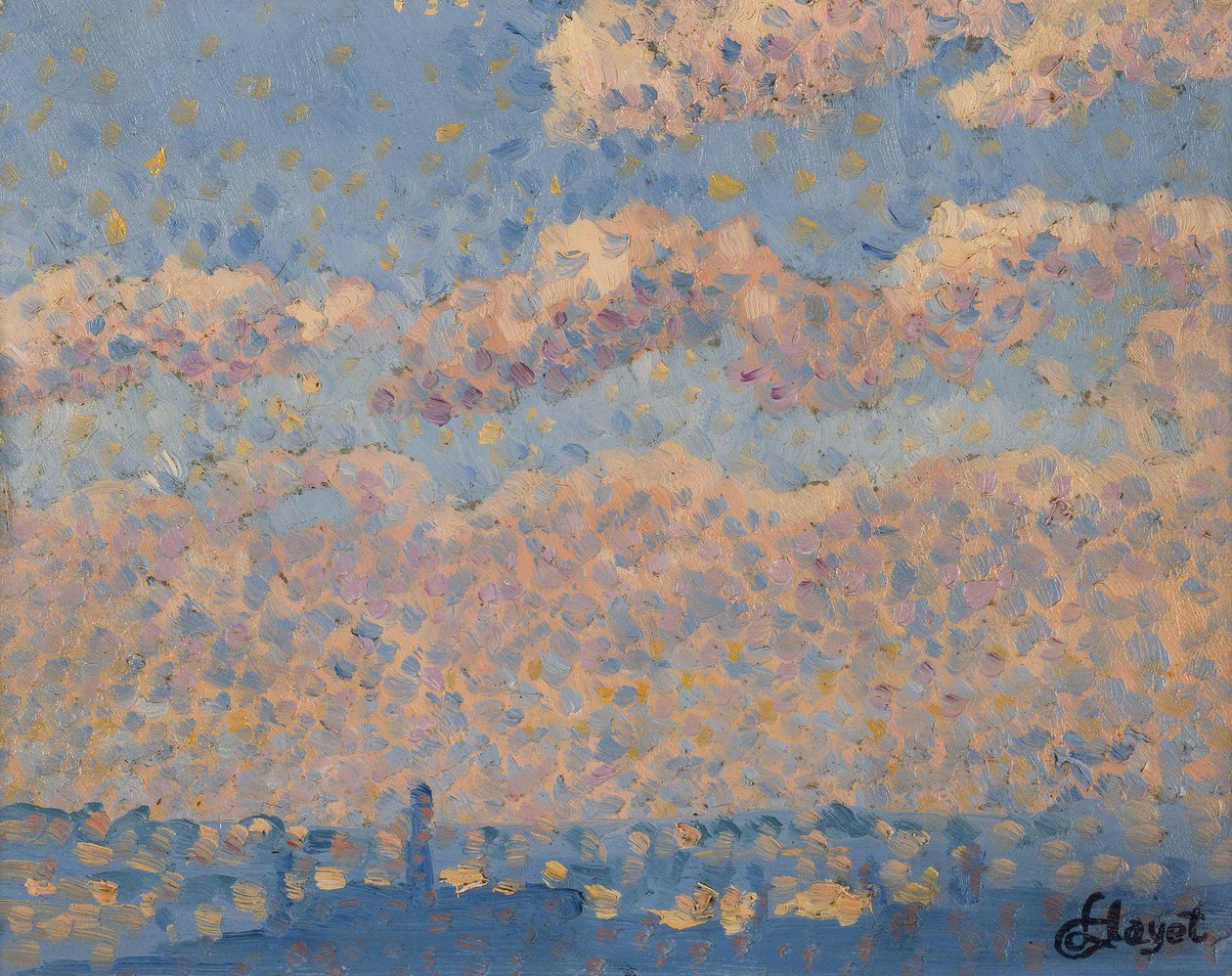 Şehrin üzerinde gökyüzü by Louis Hayet