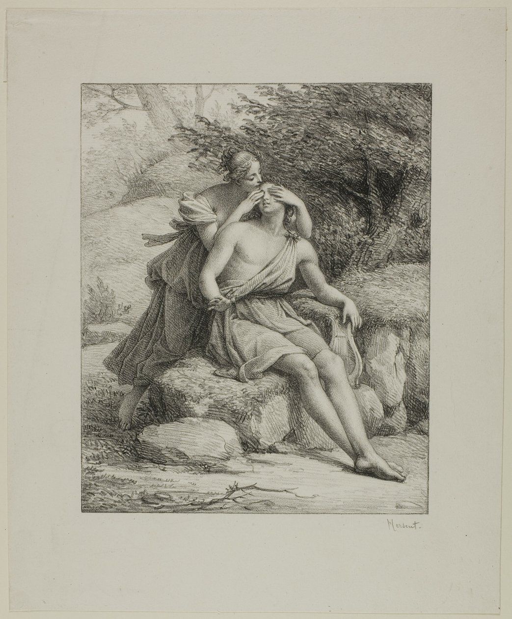 Orpheus ve Eurydice by Louis Hersent