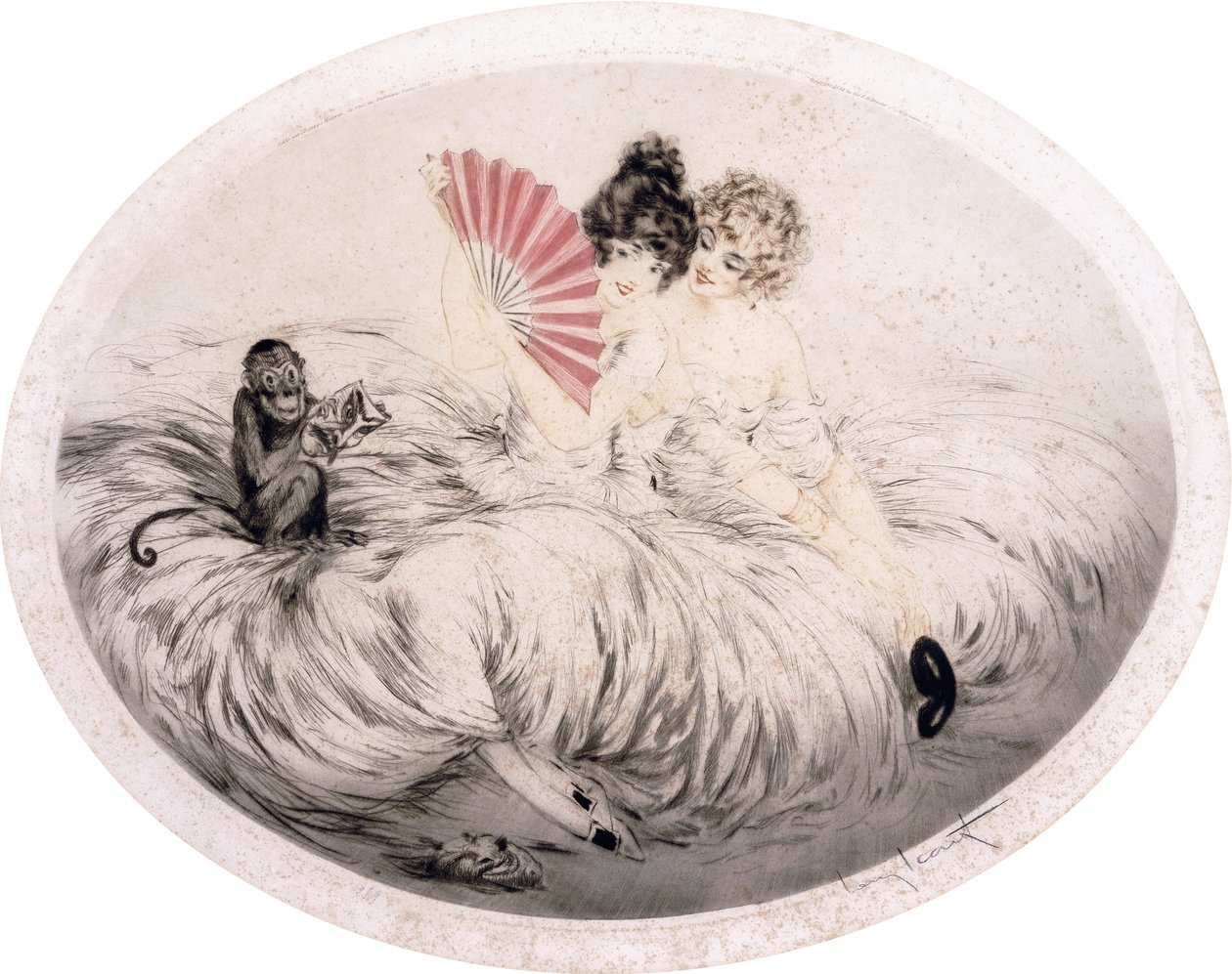 Fanın Arkasında by Louis Icart