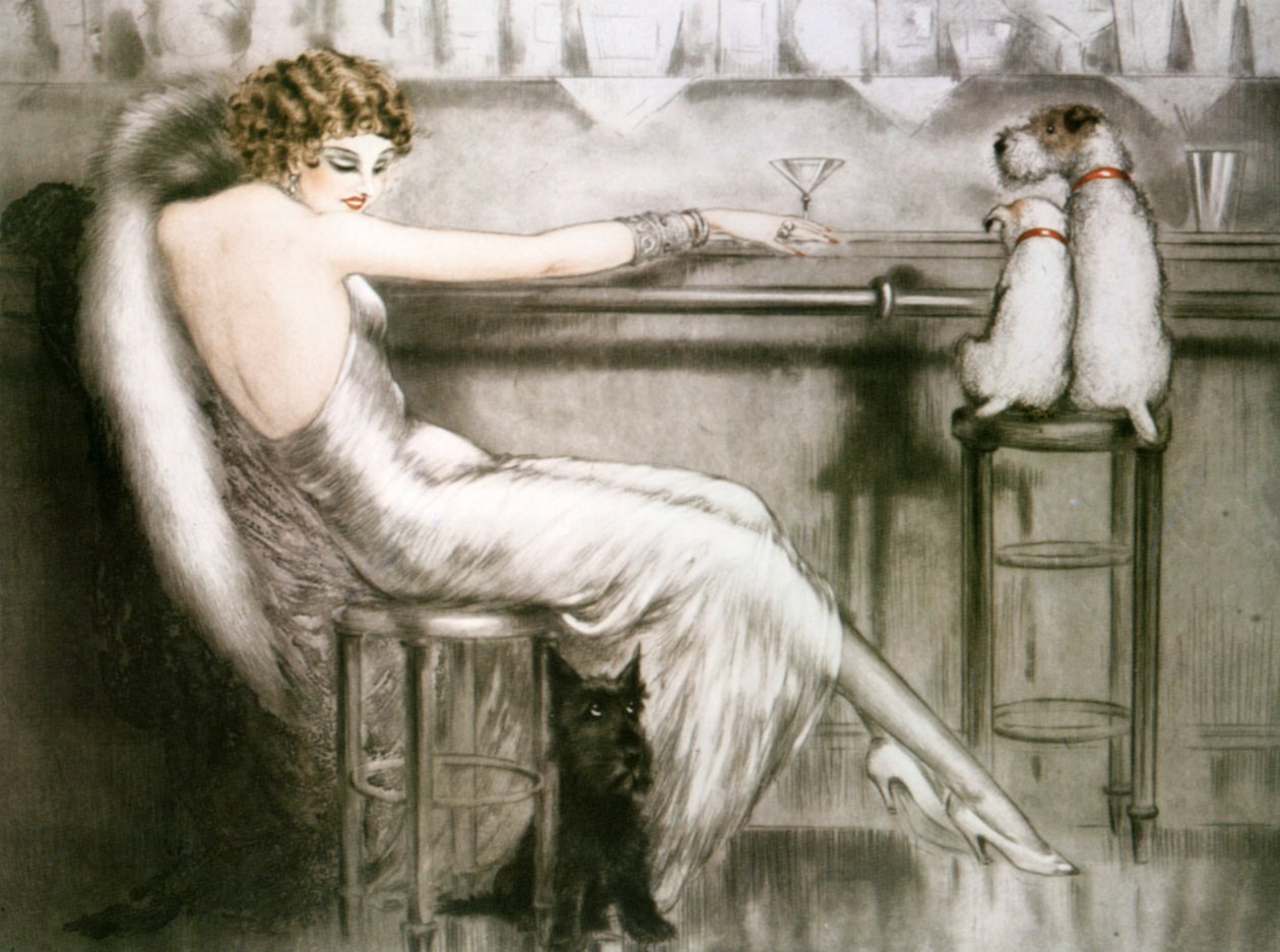 kitap çizimi by Louis Icart