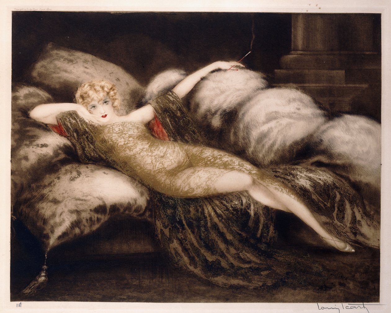 Altın Peçe by Louis Icart