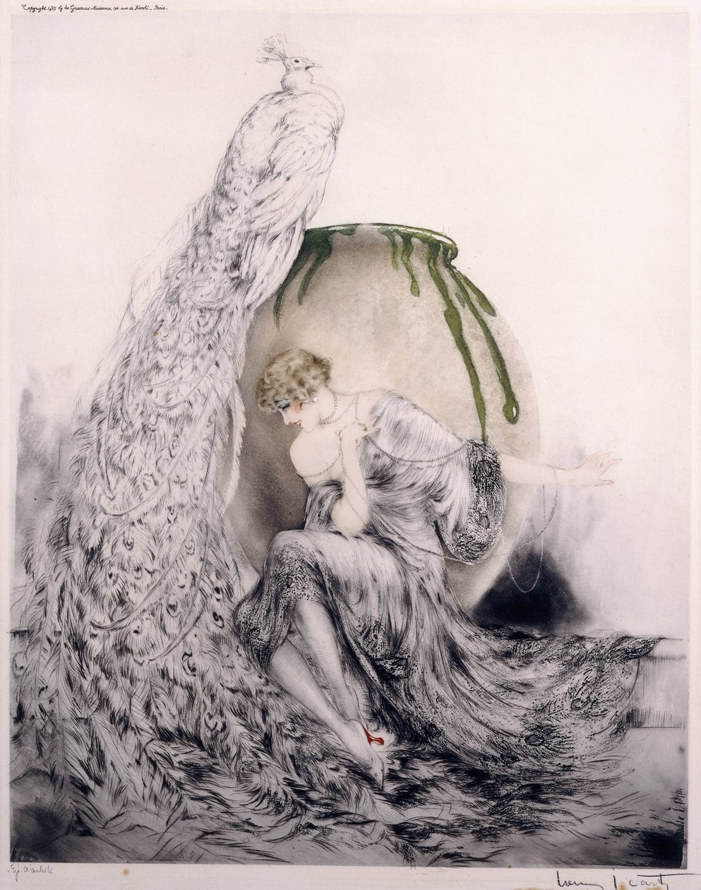 tavuskuşu by Louis Icart