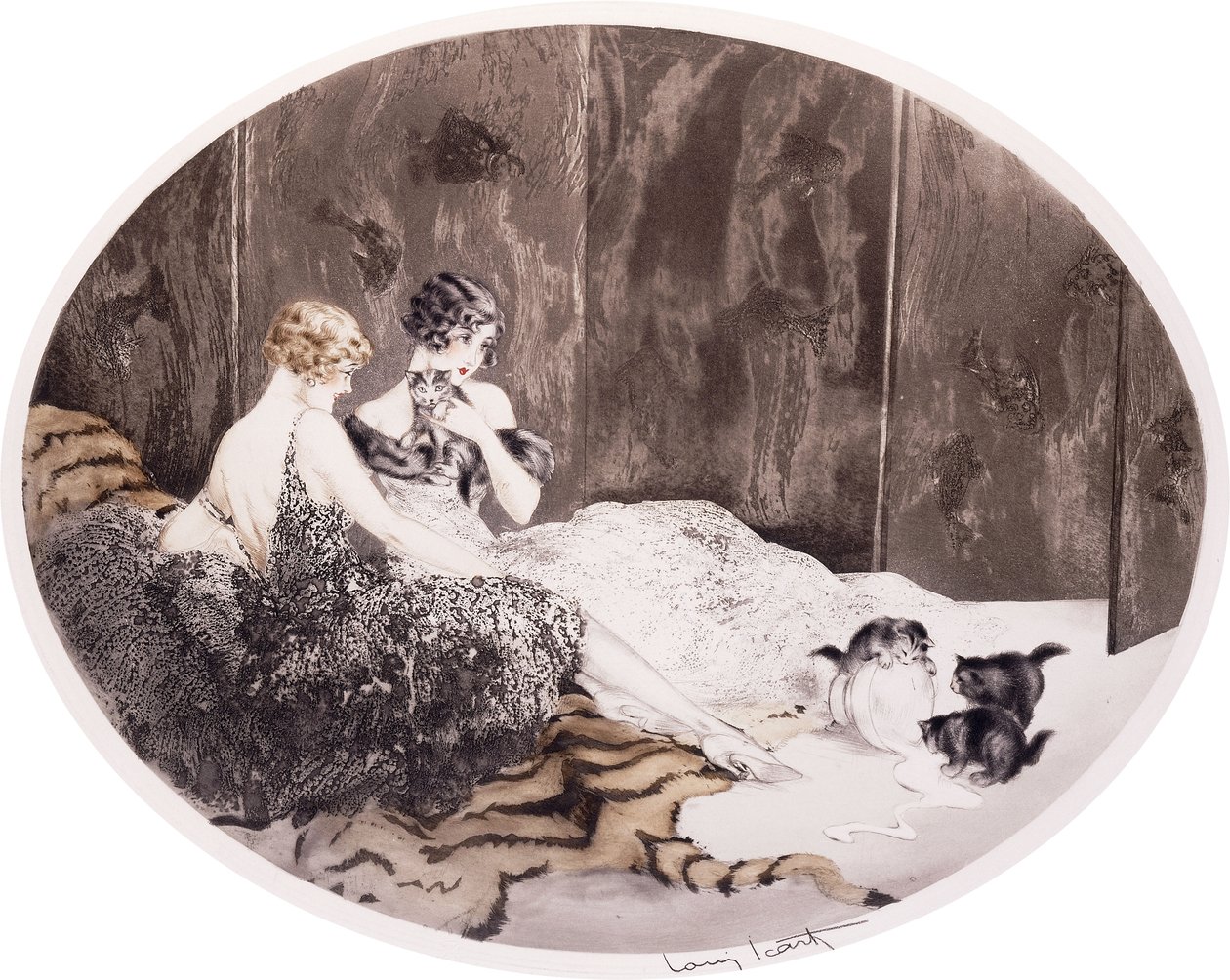 Dökülen Süt by Louis Icart