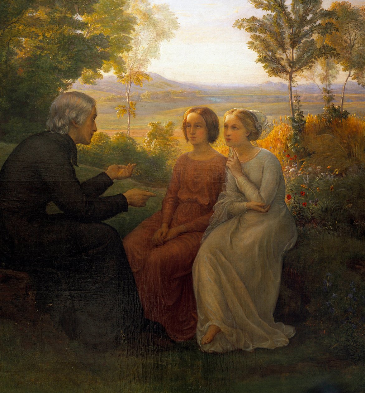 Ruhun şiiri; Buğday tanesi. Anne Francois Louis Janmot tarafından yapılan boyama by Louis Janmot