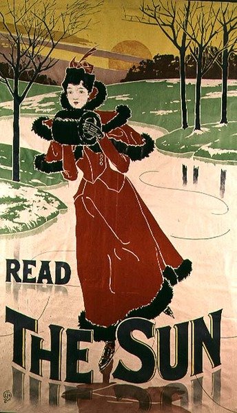 "Güneş" Gazetesi reklam afişi, 1897 by Louis John Rhead