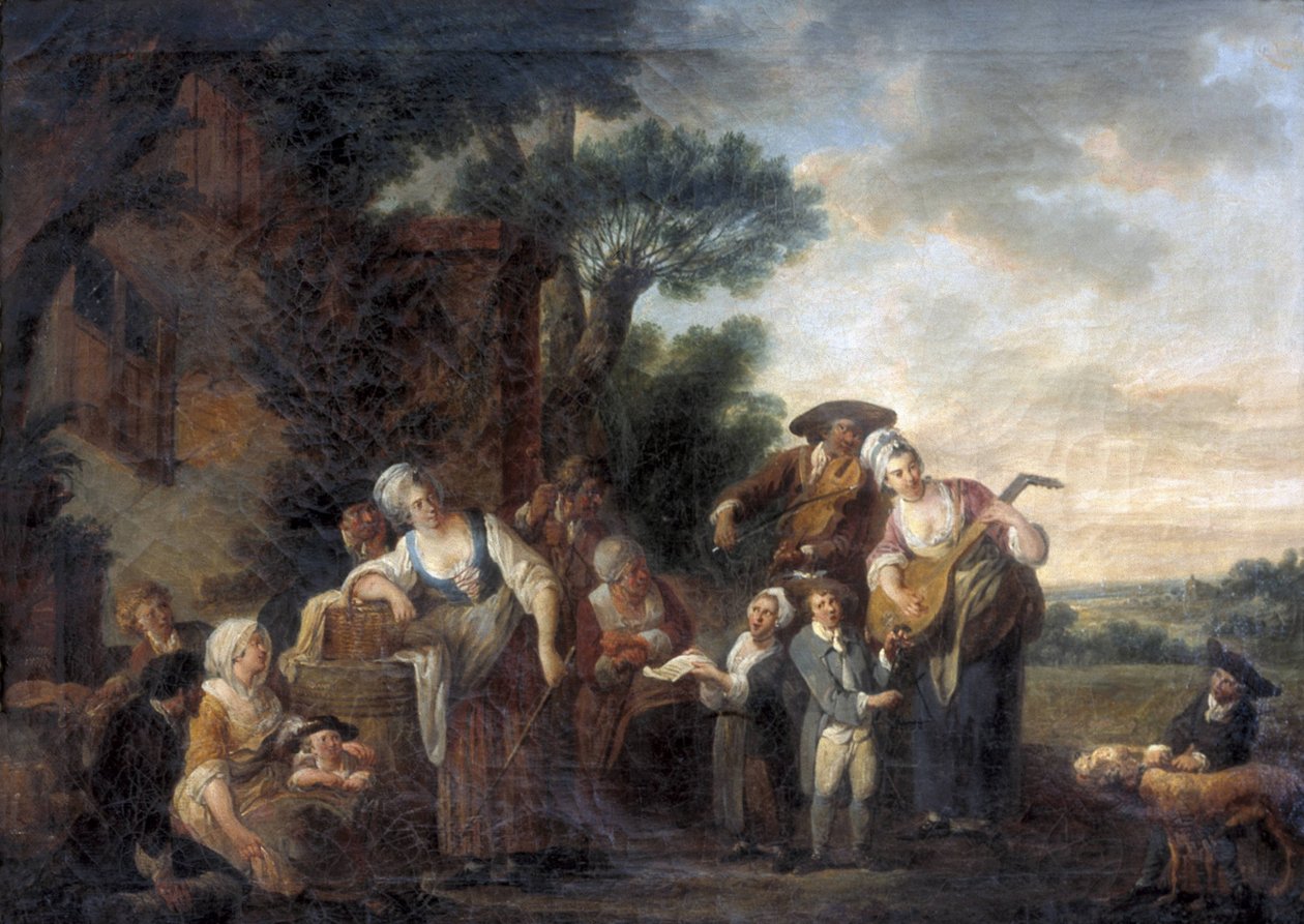 Sokak müzisyenleri by Louis Joseph (1731 98) Watteau