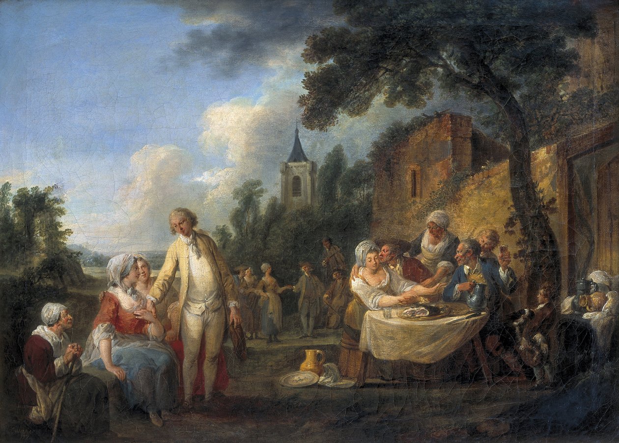 köy şenliği by Louis Joseph (1731 98) Watteau