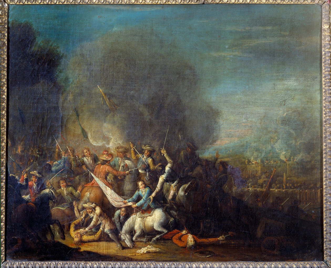 Louis Joseph Watteau dit Watteau de Lille (1731-1798) tarafından Savaş Sahnesi Boyama by Louis Joseph  Watteau