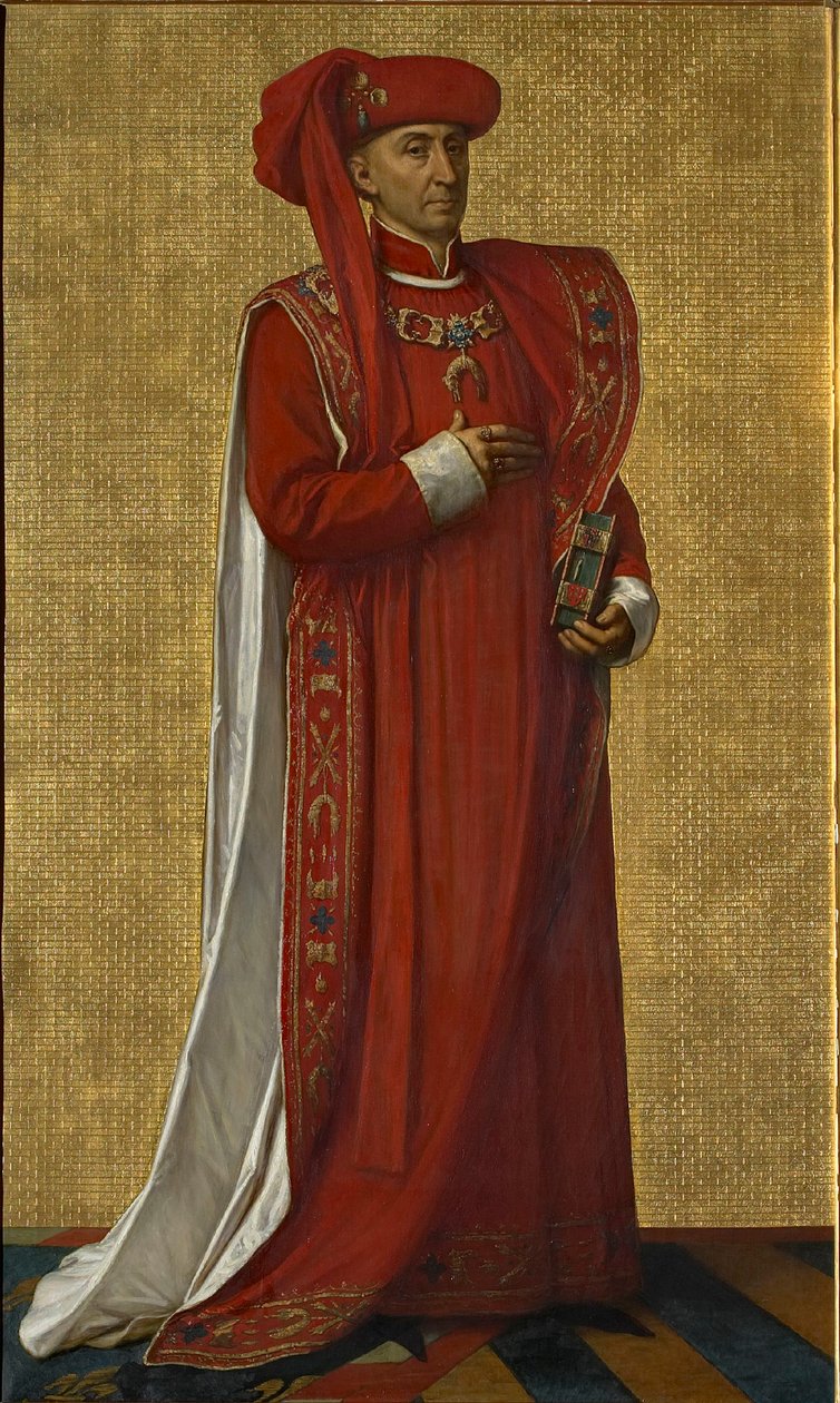 İyi Philip 1396-1467, Burgonya Dükü, 1872-1877. by Louis Joseph Gallait