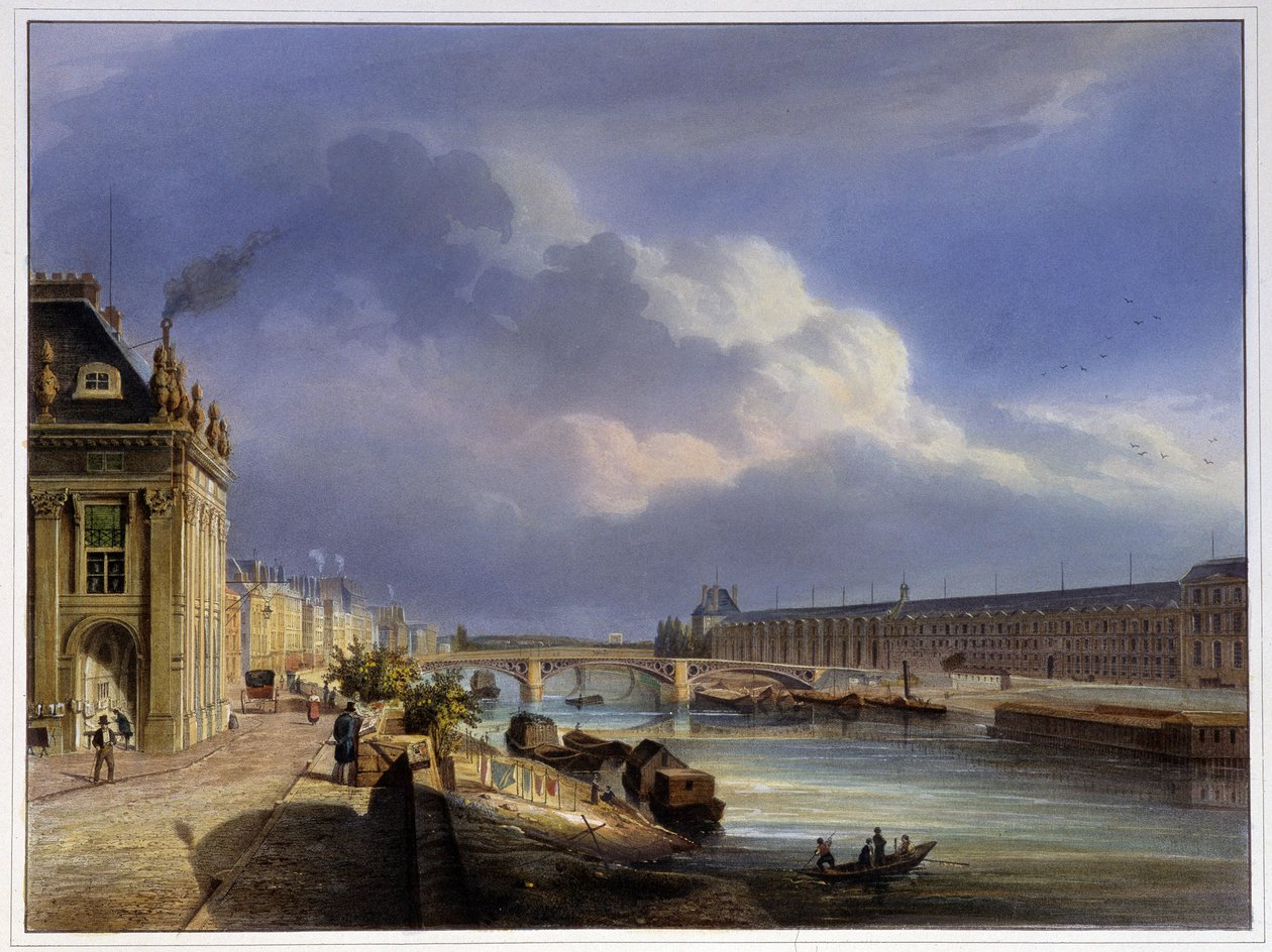 Pont du Carrousel ve Louvre
