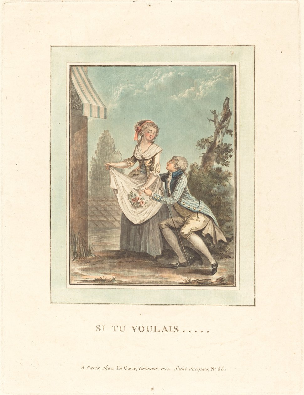 eğer istersen by Louis Le Coeur after Nicolas Lavreince