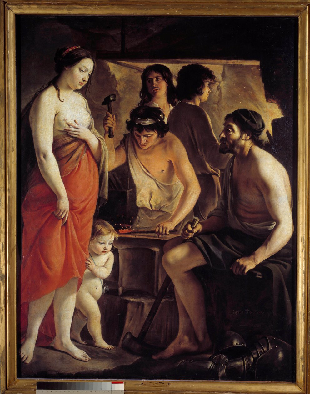 Vulcan'ın demirhanesine gel. Louis Le Nain'in (1593-1648) tablosu by Louis le Nain