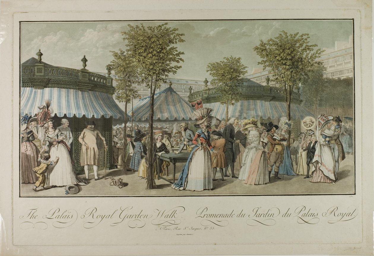 Palais Kraliyet Bahçesi Yürüyüşü by Louis Lecoeur