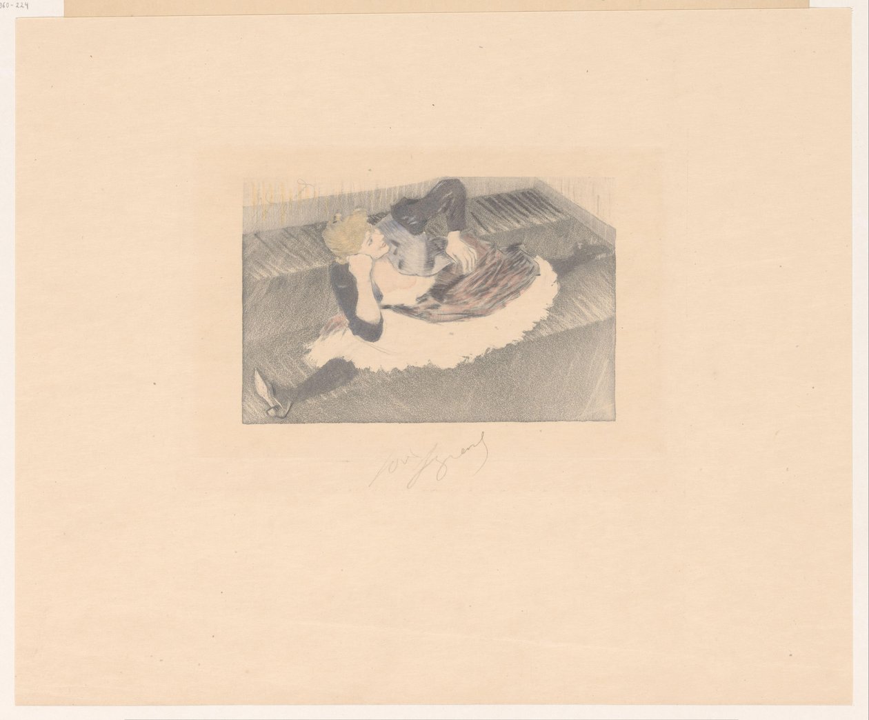 Spagaat'ta Danseres Bölmeler by Louis Legrand (signed by artist)