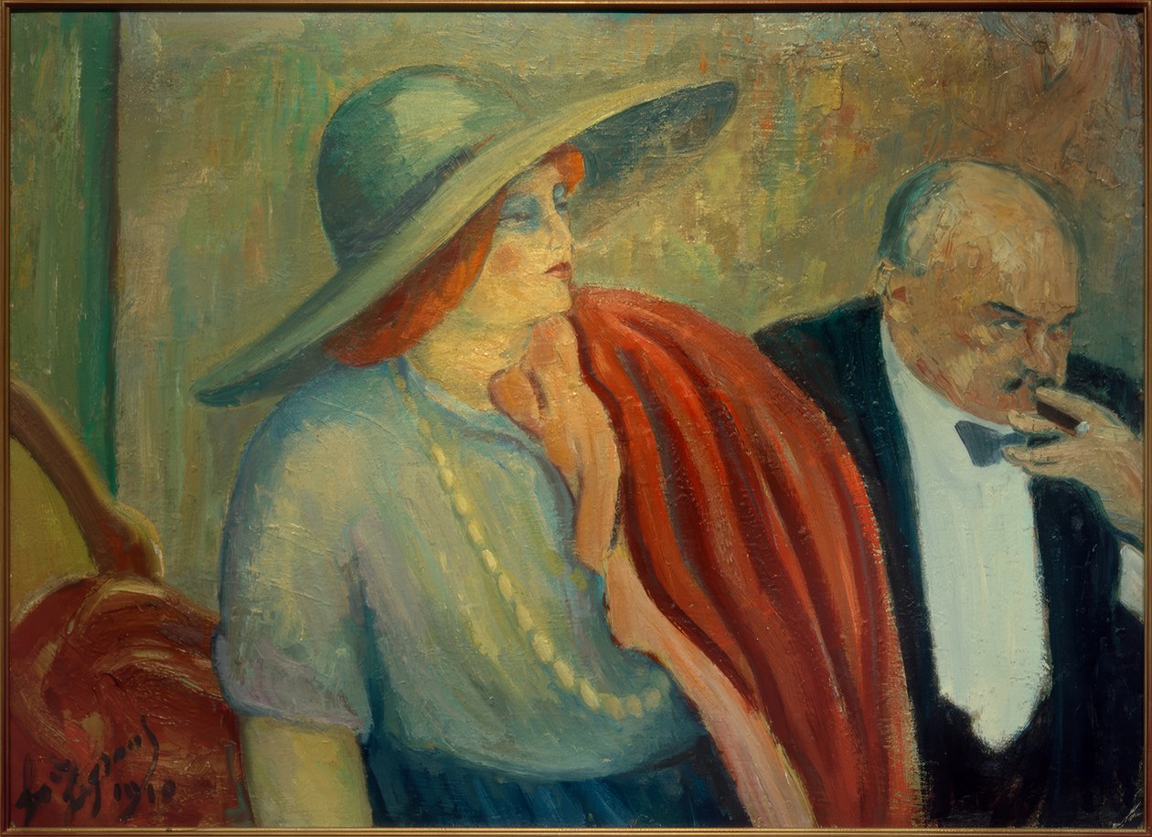 tiyatroda çift by Louis Legrand