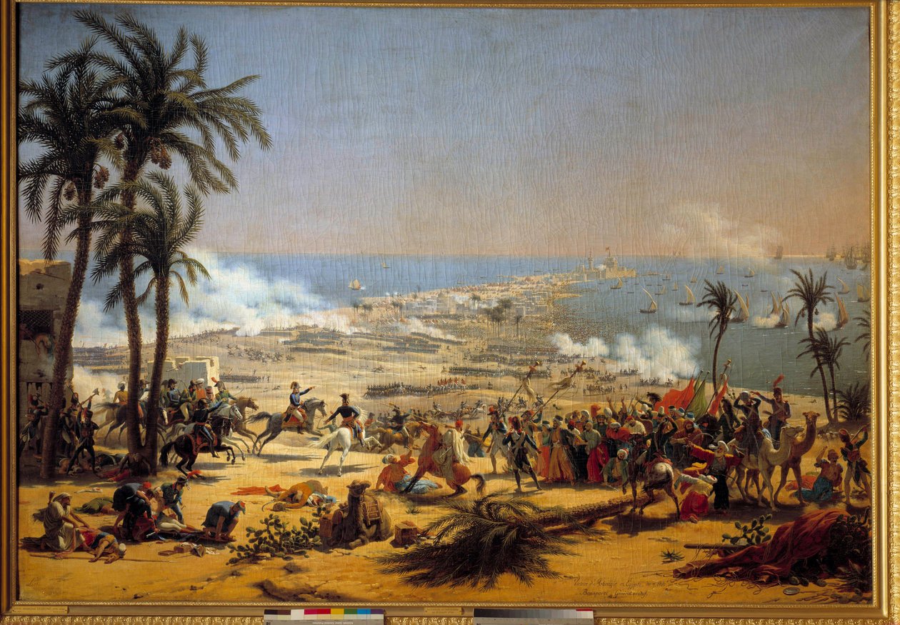 Mısır Seferi (Seferi) (1798-1801): “” Aboukir Savaşı (25 Temmuz) by Louis Lejeune