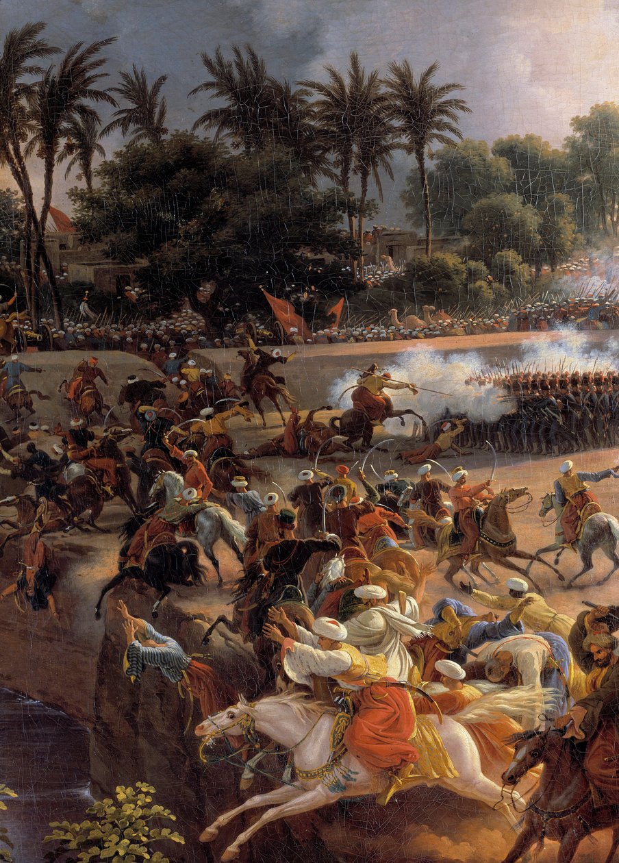 Mısır Seferi (Seferi) (1798-1801): “” Piramitler Savaşı, 21 Temmuz by Louis Lejeune
